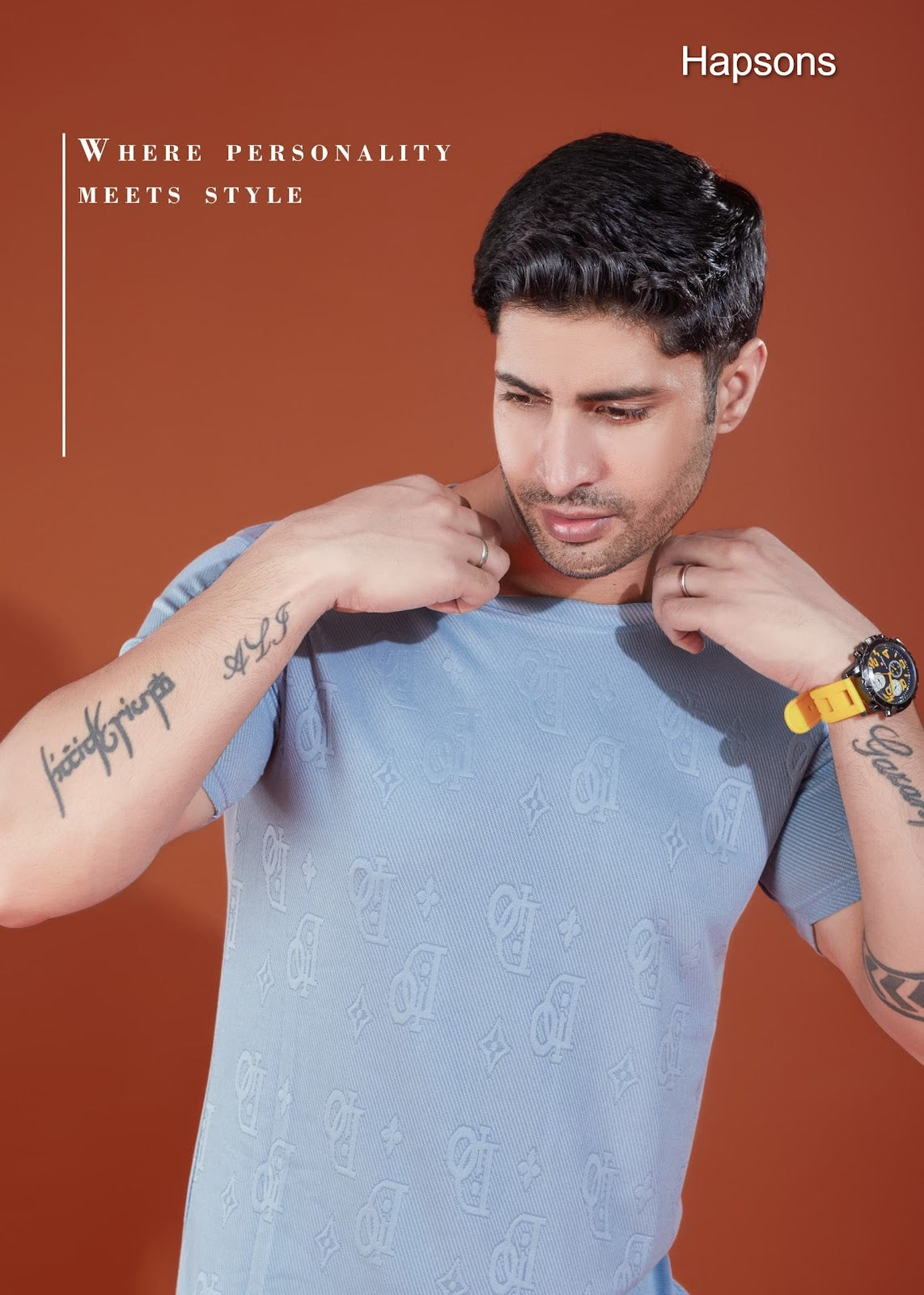 Design No 72 Hapsons Lycra Mens Tshirts Manufacturer Gujarat
