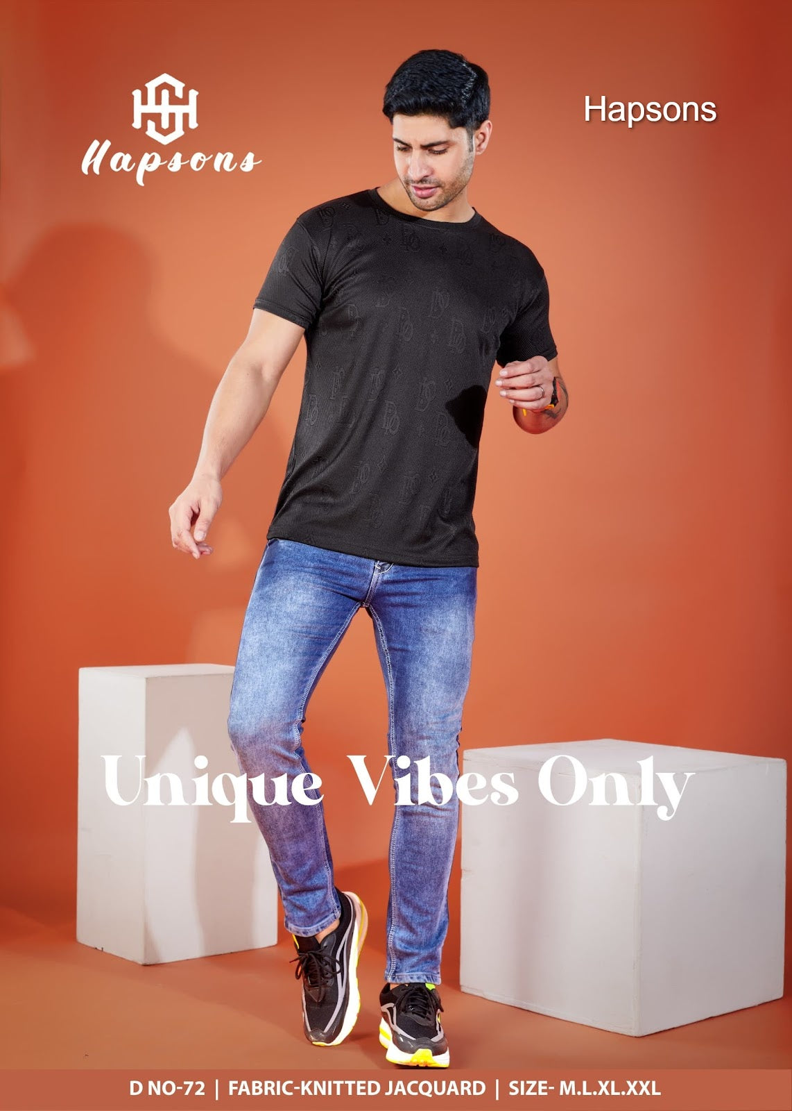 Design No 72 Hapsons Lycra Mens Tshirts Manufacturer Gujarat