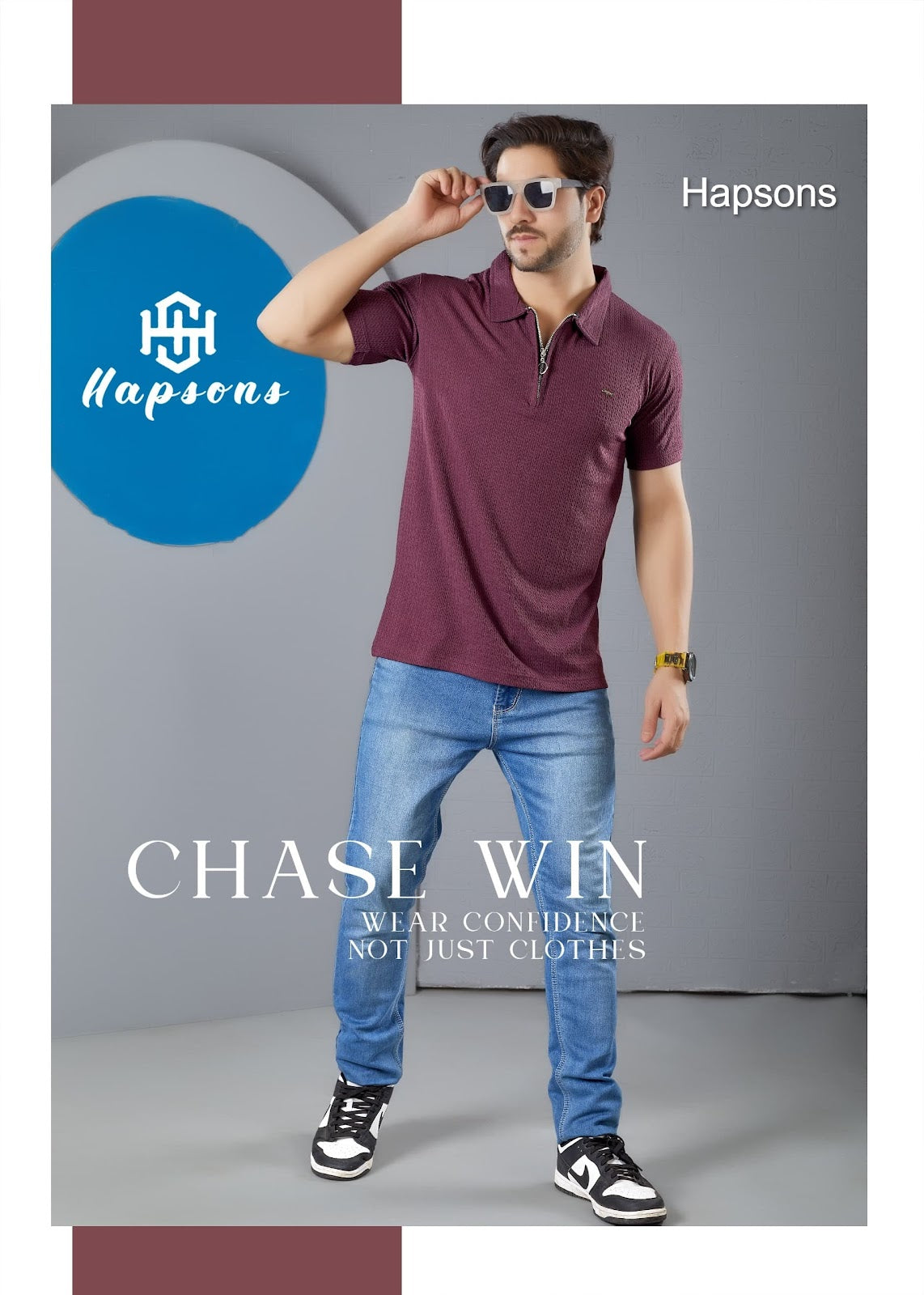 Design No 75 Hapsons Lycra Mens Tshirts Wholesale Price
