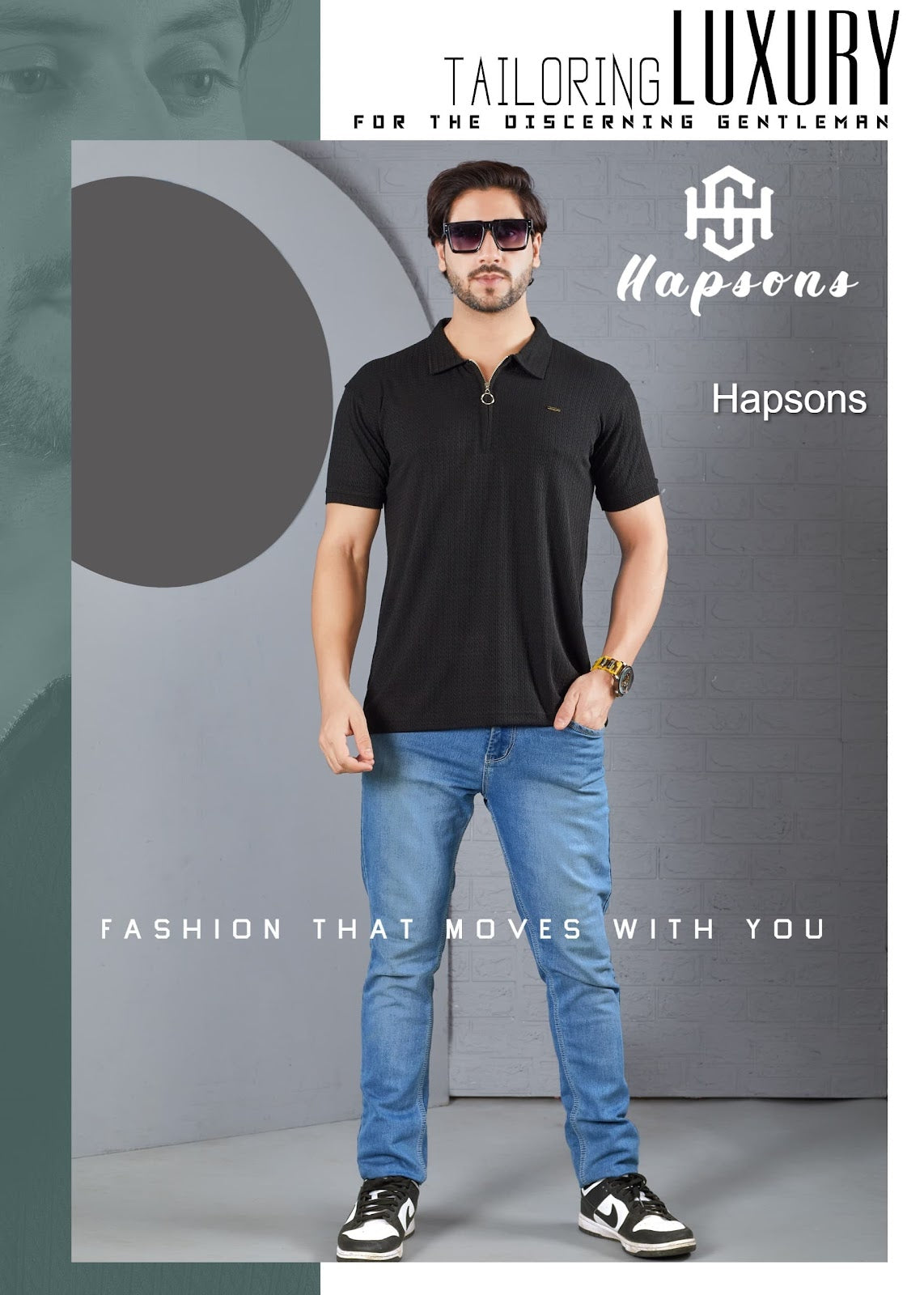 Design No 75 Hapsons Lycra Mens Tshirts Wholesale Price
