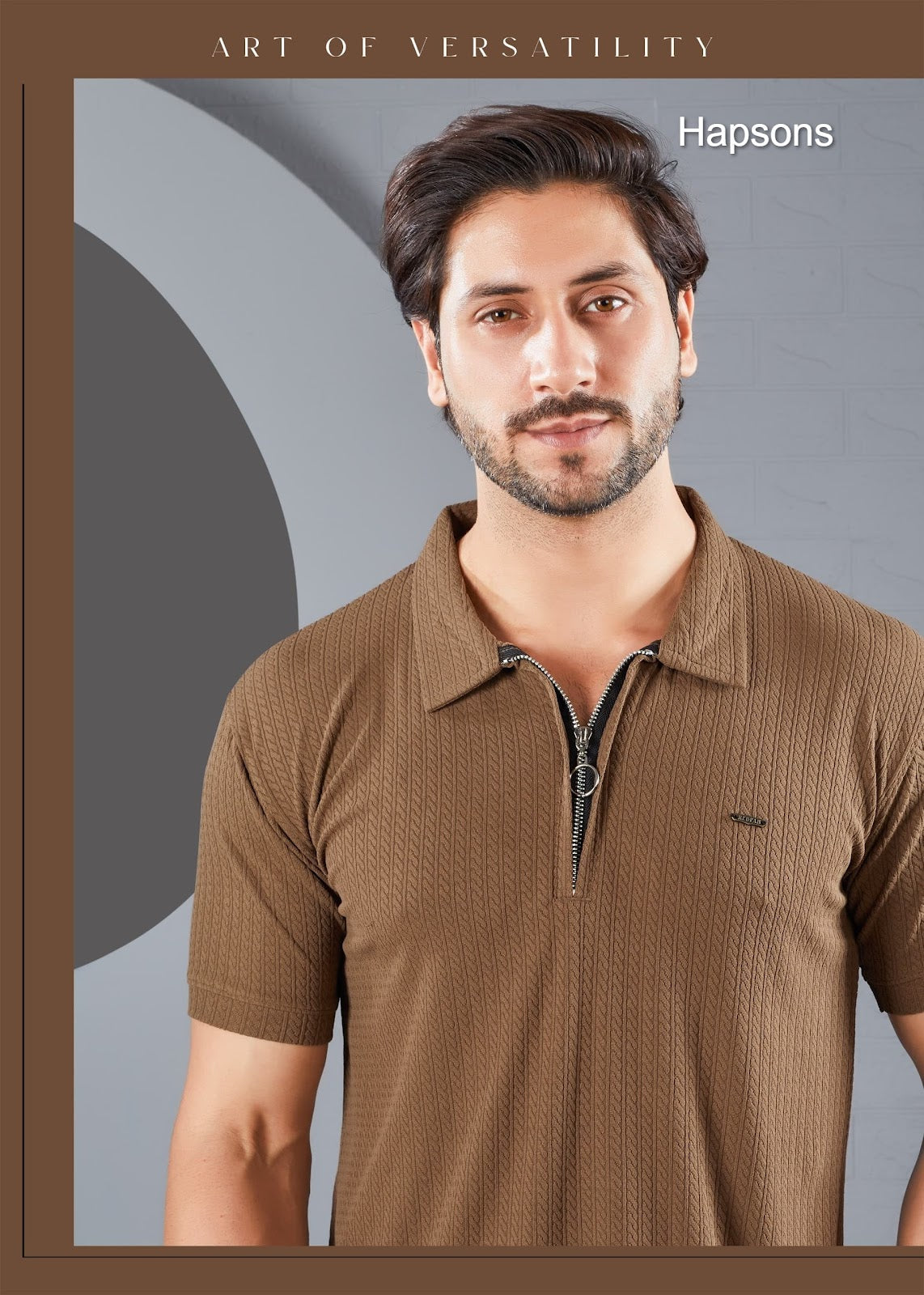 Design No 75 Hapsons Lycra Mens Tshirts Wholesale Price