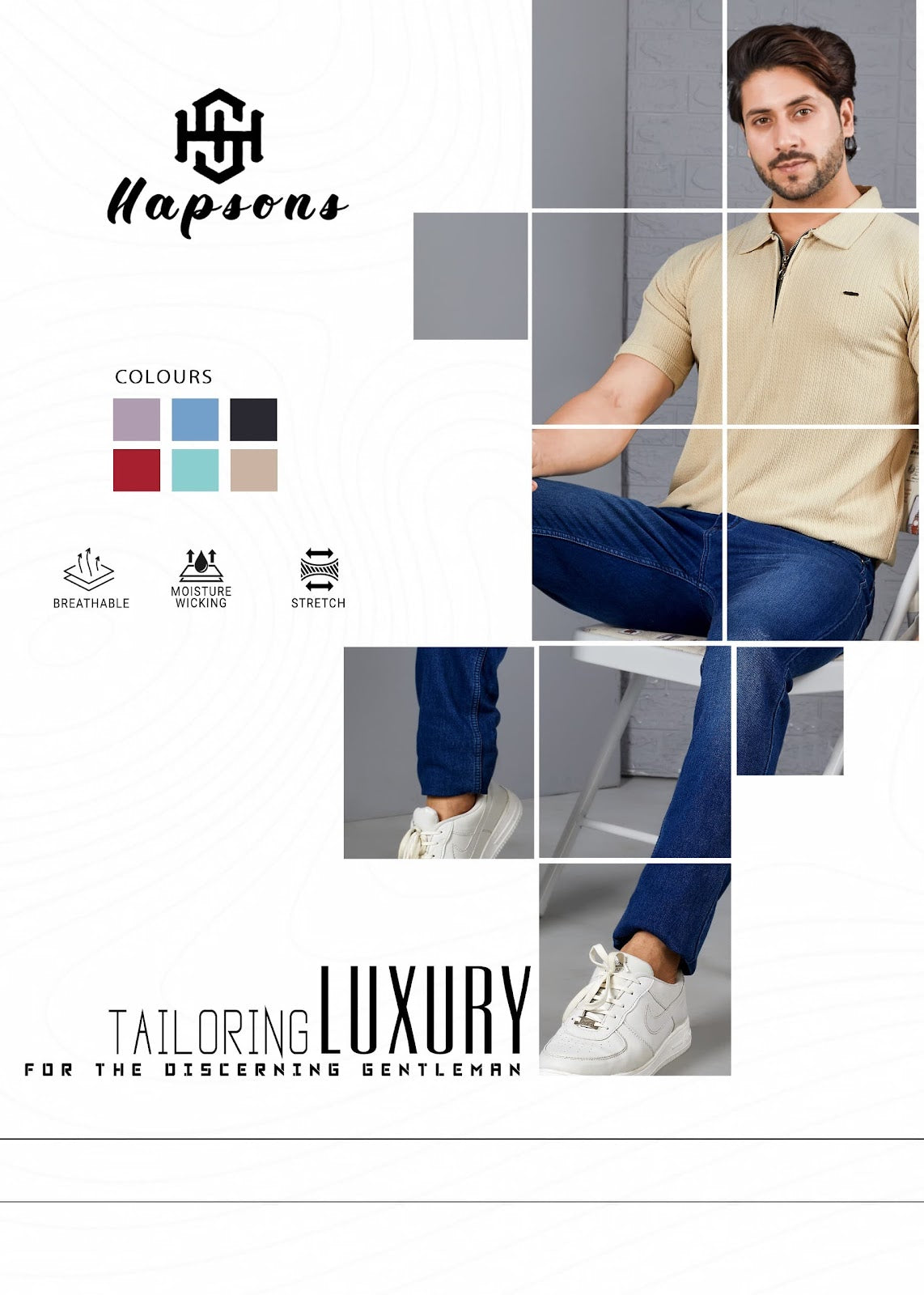 Design No 75 Hapsons Lycra Mens Tshirts Wholesale Price