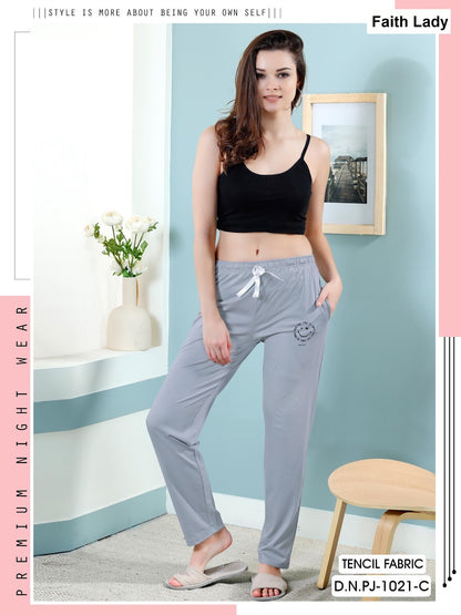 Design Pj 1021 Faith Lady Tencil Women Night Lower Wholesaler Ahmedabad