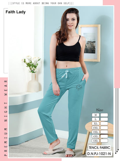 Design Pj 1021 Faith Lady Tencil Women Night Lower Wholesaler Ahmedabad