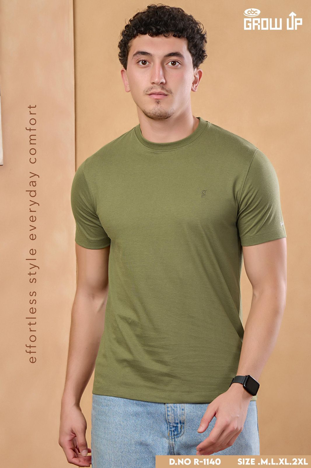 Design R 1140 Growup Biowash Mens Tshirts Wholesaler Ahmedabad