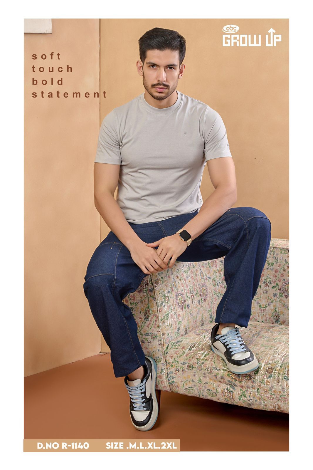 Design R 1140 Growup Biowash Mens Tshirts Wholesaler Ahmedabad