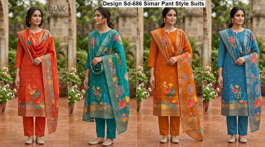 Design Sd-686 Simar Viscose Jacquard Pant Style Suits Supplier