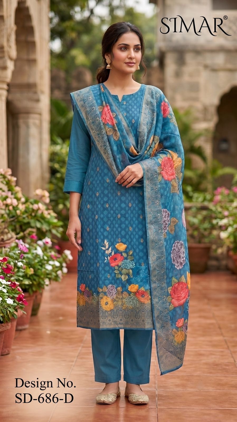 Design Sd-686 Simar Viscose Jacquard Pant Style Suits Supplier