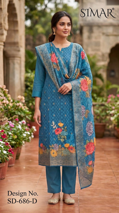 Design Sd-686 Simar Viscose Jacquard Pant Style Suits Supplier