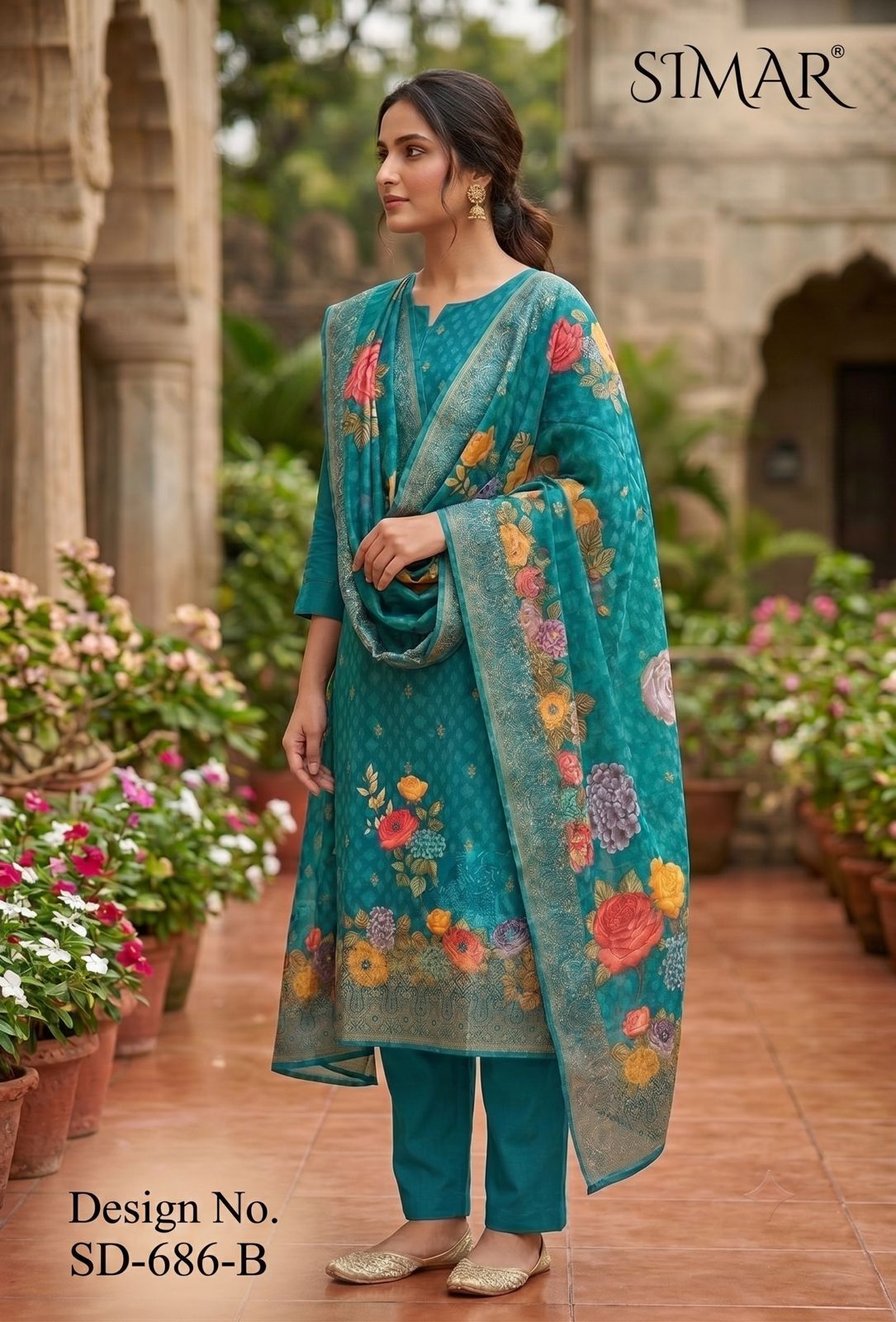 Design Sd-686 Simar Viscose Jacquard Pant Style Suits Supplier
