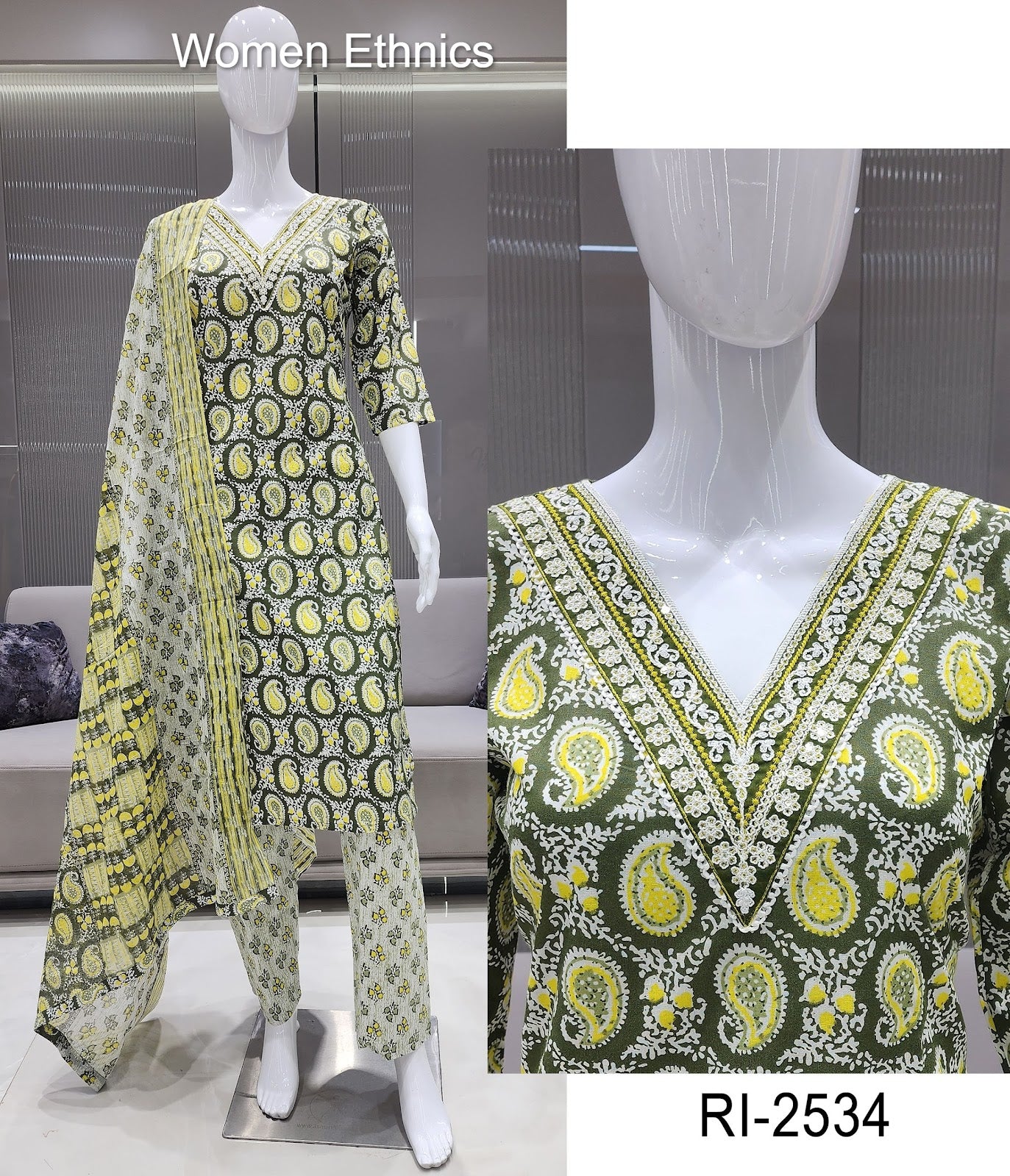 डिज़ाइन बुधवार महिला एथनिक्स रेडीमेड कॉटन पैंट सूट आपूर्तिकर्ता