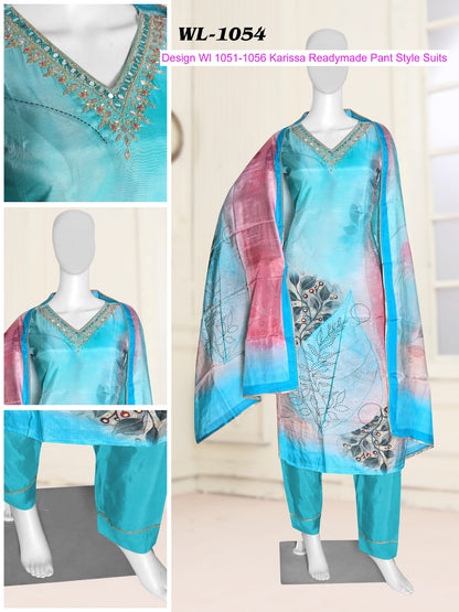 Design Wl 1051-1056 Karissa Muslin Readymade Pant Style Suits Supplier