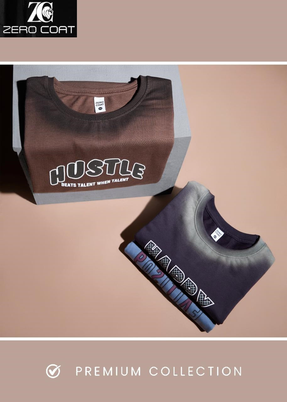 Design Zc 1646 Zero Coat Cotton Looper Mens Tshirts Manufacturer Gujarat