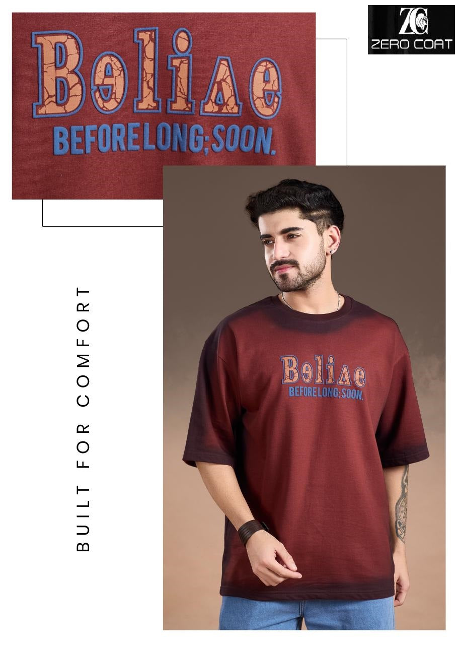 Design Zc 1646 Zero Coat Cotton Looper Mens Tshirts Manufacturer Gujarat