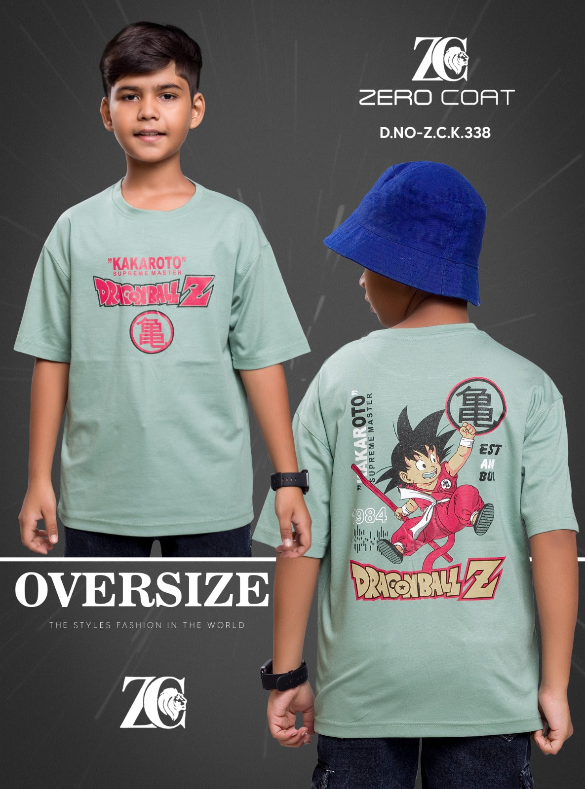Design Zck 338 Zero Coat Tencil Boys Tshirt Wholesaler