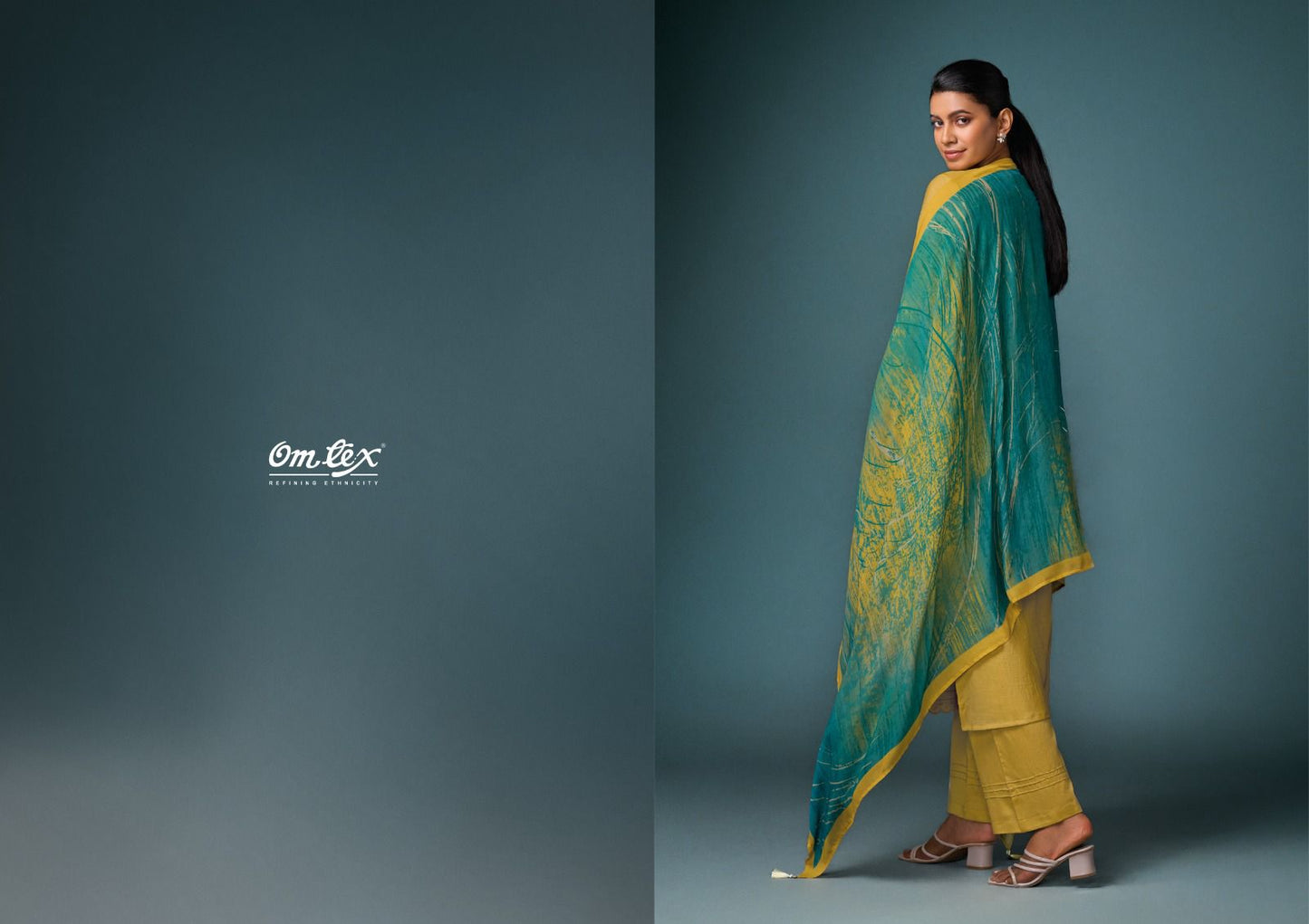 Designer Luxe Omtex Silk Pant Style Suits Exporter India