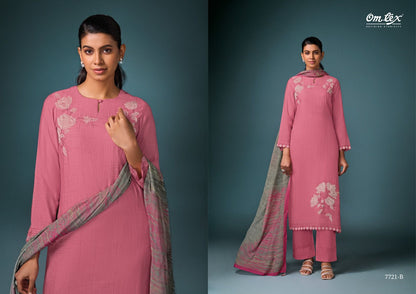 Designer Luxe Omtex Silk Pant Style Suits Exporter India