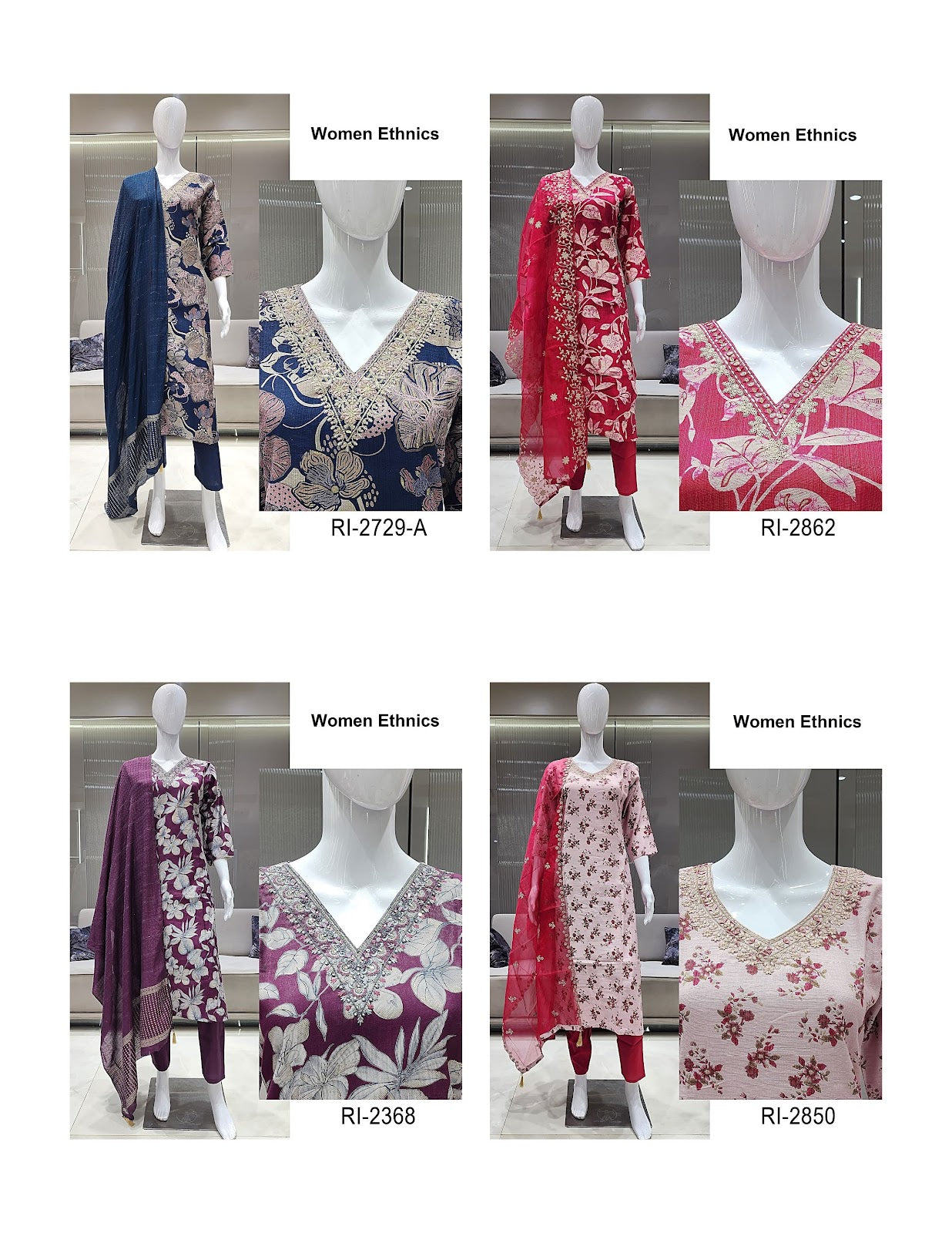 Designer Neck 0907 Women Ethnics Vertican Readymade Pant Style Suits Supplier India