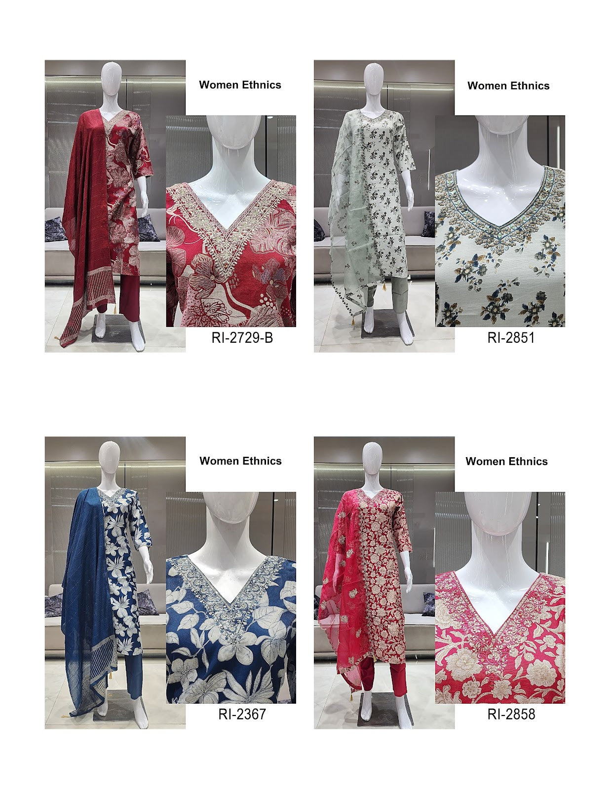 Designer Neck 0907 Women Ethnics Vertican Readymade Pant Style Suits Supplier India