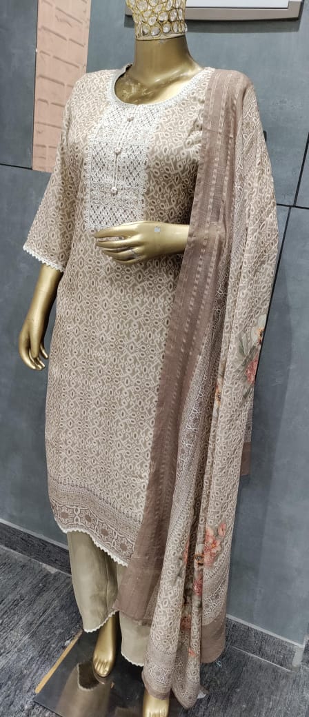 Designs1 Amba Linen Readymade Pant Style Suits Wholesale Price