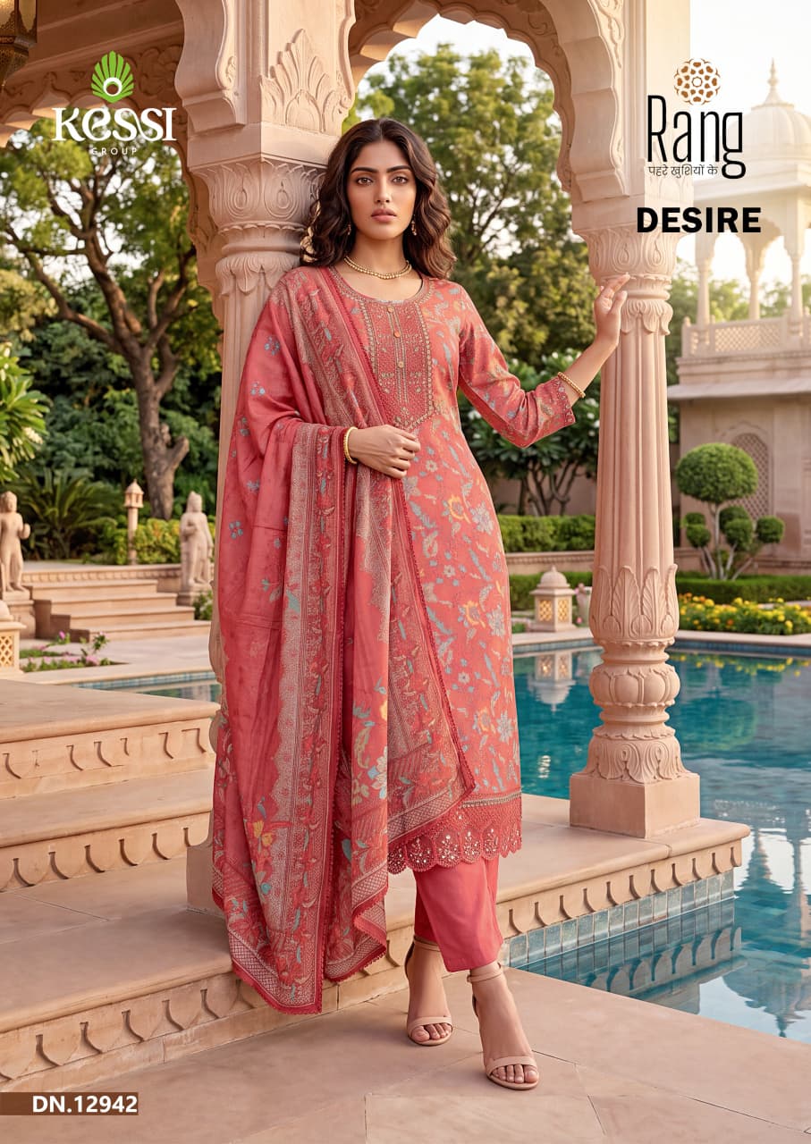 Desire Kessi Rang Bemberg Muslin Pant Style Suits Supplier Gujarat