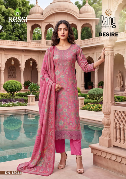 Desire Kessi Rang Bemberg Muslin Pant Style Suits Supplier Gujarat
