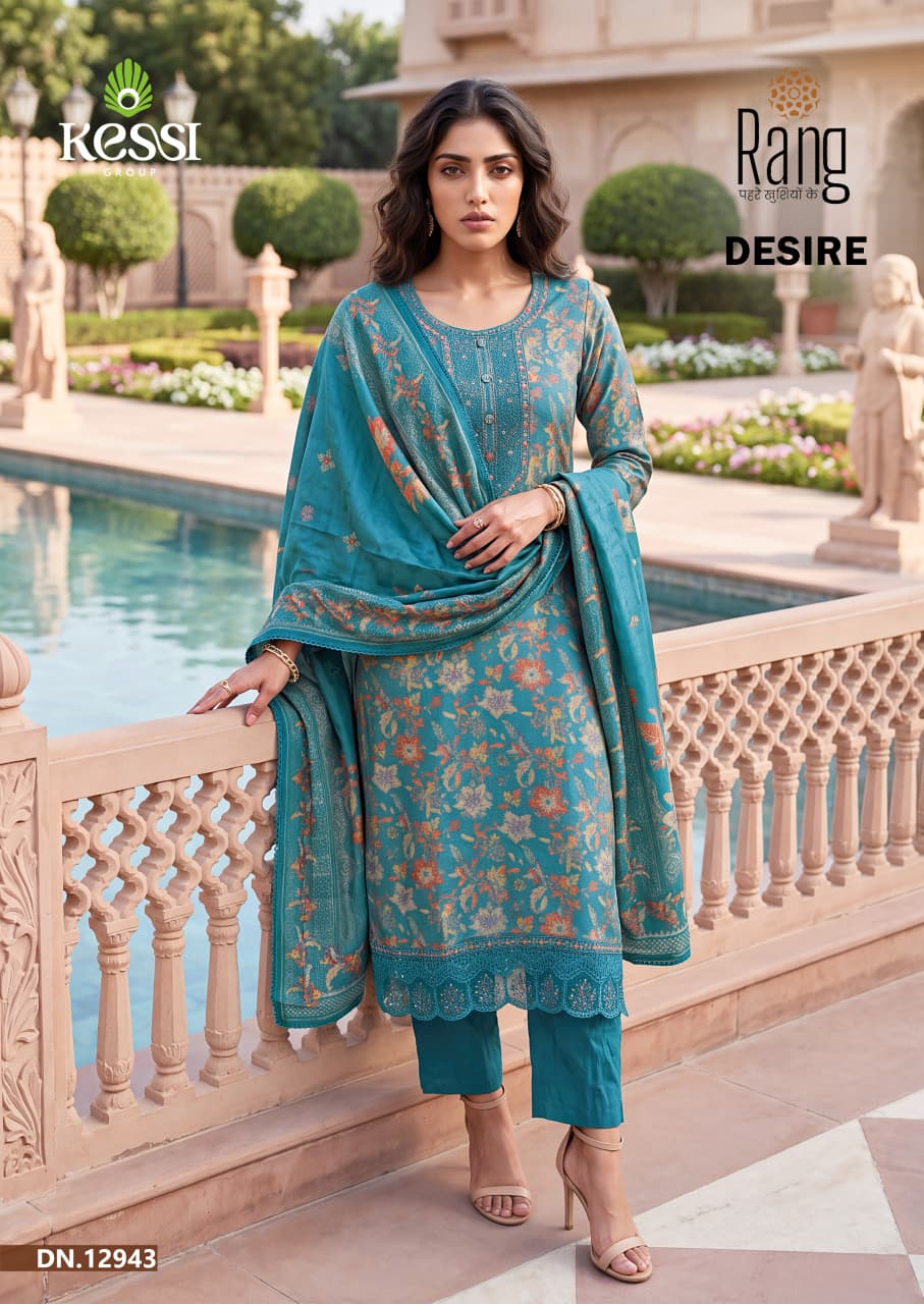 Desire Kessi Rang Bemberg Muslin Pant Style Suits Supplier Gujarat