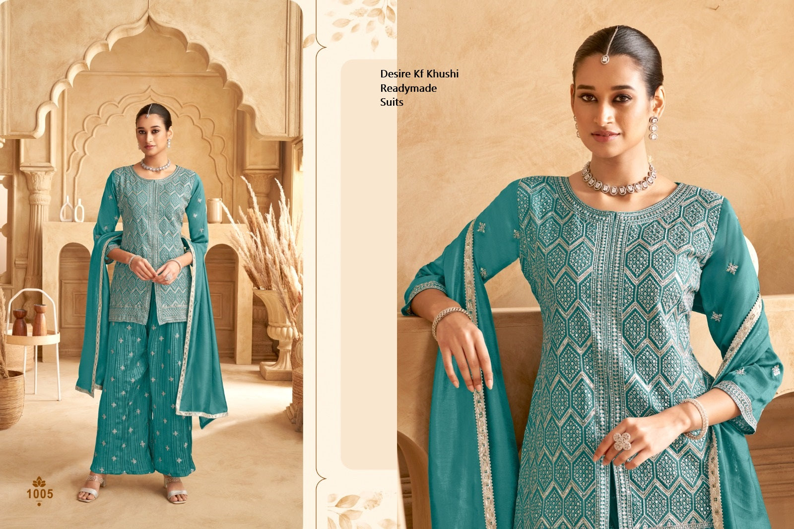 Desire Kf Khushi Vichitra Silk Readymade Suits Exporter Gujarat