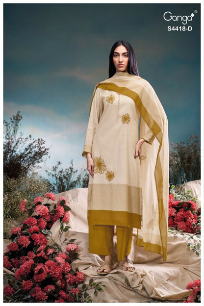 Dessa 4418 Ganga Mul Plazzo Style Suits Supplier India