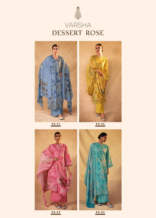Dessert Rose Varsha Fashions Lawn Plazzo Style Suits Wholesaler
