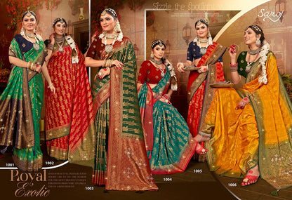 Devangi Saroski Vol 1 Saroj Sarees Wholesaler Ahmedabad