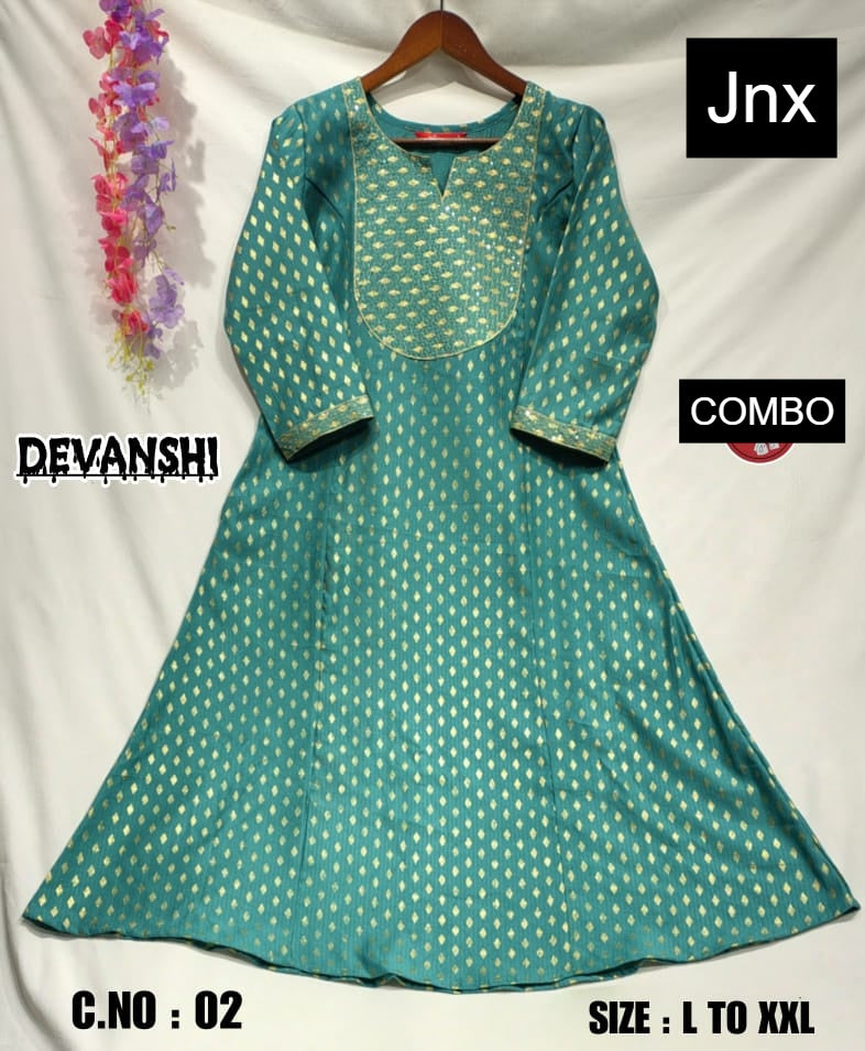 Devanshi 2312 Jnx Berlin Kurti With Pocket Manufacturer India