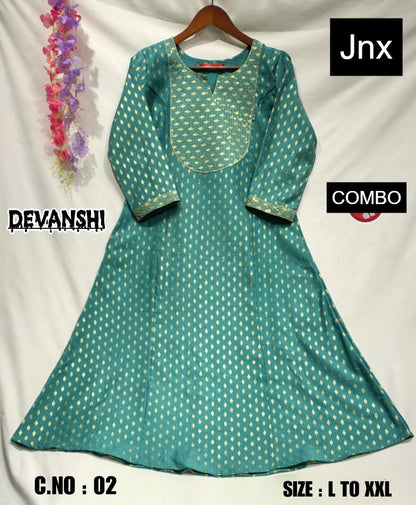 Devanshi 2312 Jnx Berlin Kurti With Pocket Manufacturer India