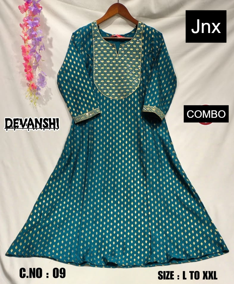 Devanshi 2312 Jnx Berlin Kurti With Pocket Manufacturer India