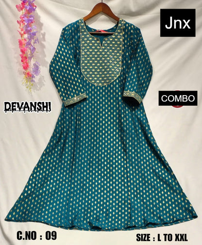 Devanshi 2312 Jnx Berlin Kurti With Pocket Manufacturer India