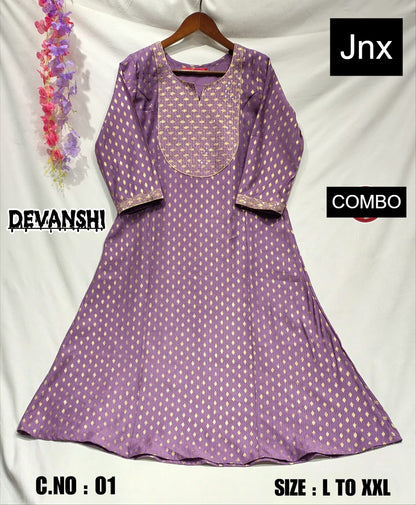 Devanshi 2312 Jnx Berlin Kurti With Pocket Manufacturer India