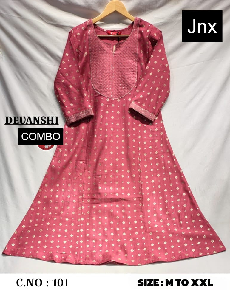 Devanshi 2312 Jnx Berlin Kurti With Pocket Manufacturer India