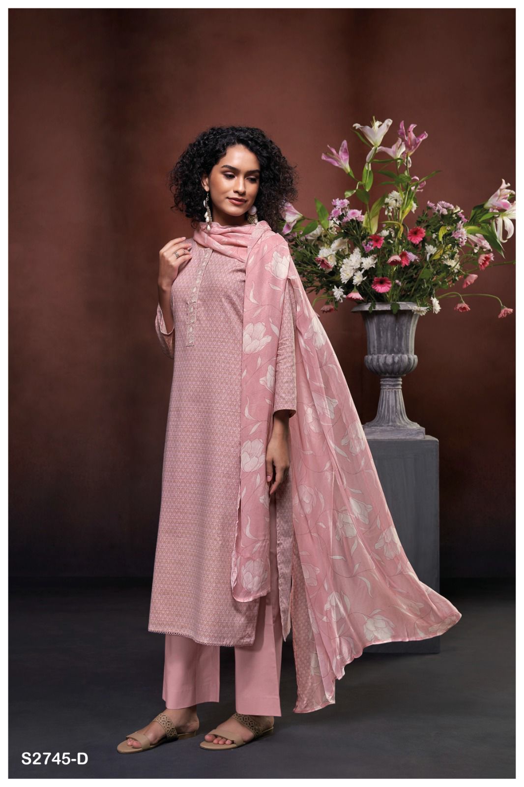 Devanshi 2745 Ganga Cotton Plazzo Style Suits Wholesaler Kavya Style Plus