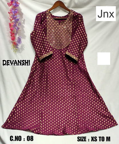 Devanshi Jnx Kurti With Pocket Wholesale Rate