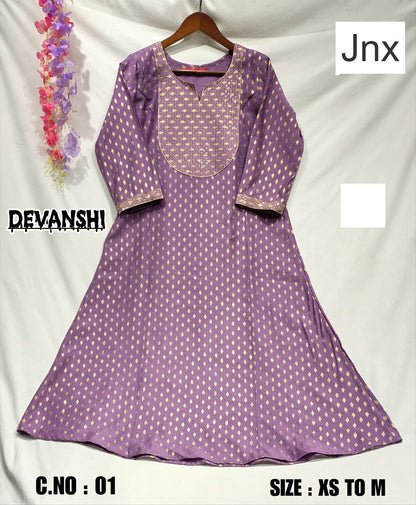 Devanshi Jnx Kurti With Pocket Wholesale Rate