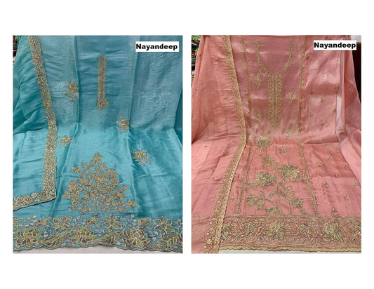 Devanshi Nayandeep Silk Salwar Suits Wholesaler Gujarat