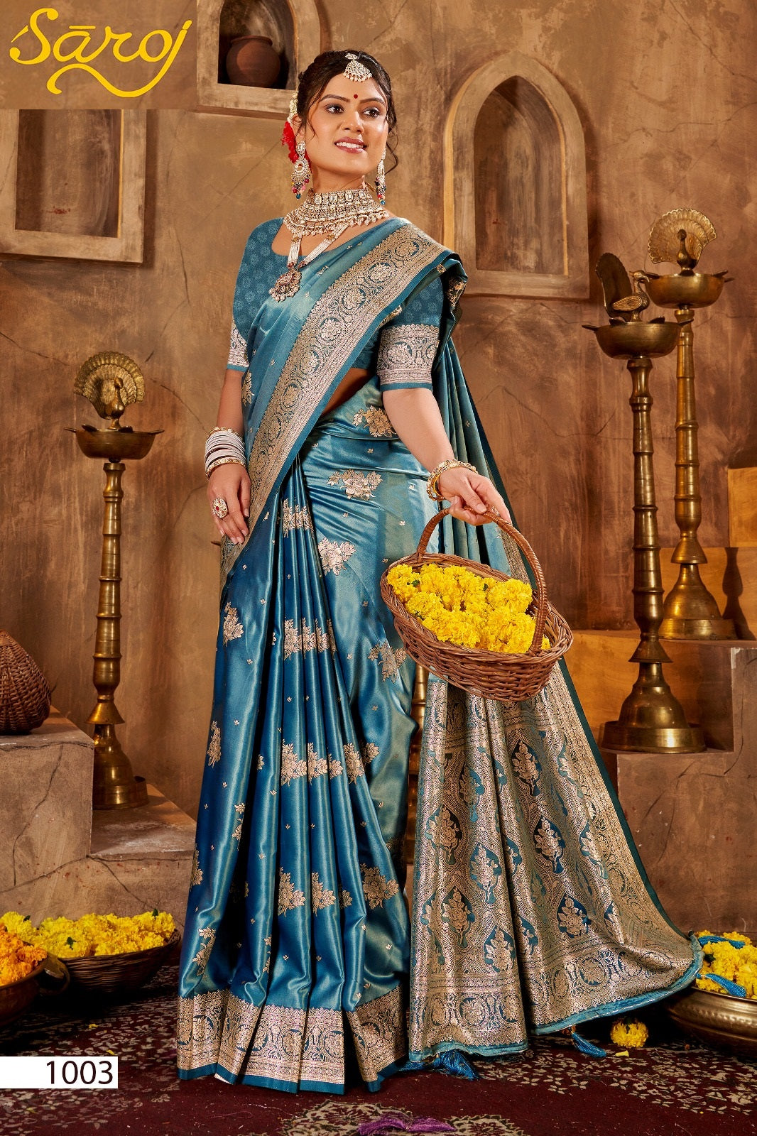 Devanshi Satin Vol 1 Saroj Sarees Manufacturer Gujarat