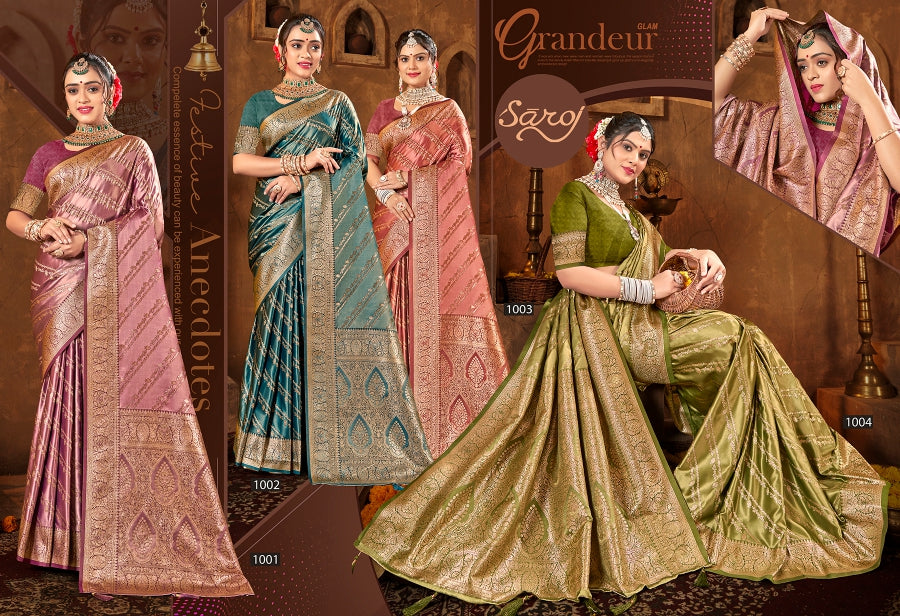 Devanshi Satin Vol 2 Saroj Sarees Supplier Gujarat