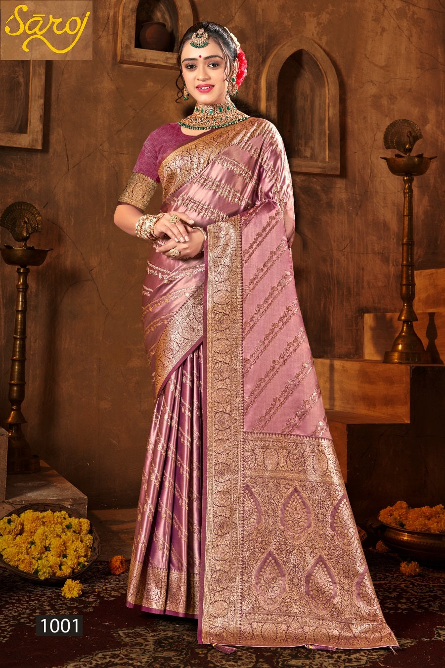 Devanshi Satin Vol 2 Saroj Sarees Supplier Gujarat