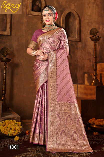 Devanshi Satin Vol 2 Saroj Sarees Supplier Gujarat