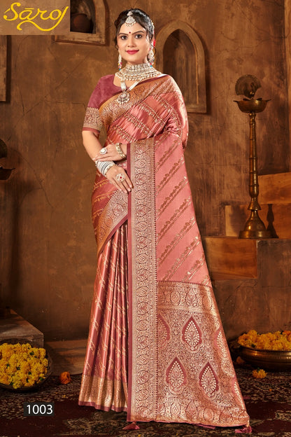 Devanshi Satin Vol 2 Saroj Sarees Supplier Gujarat
