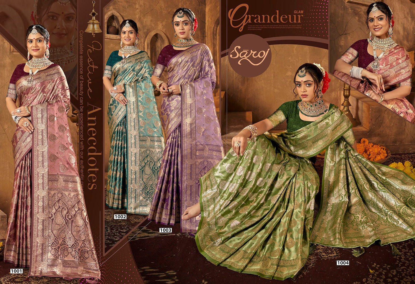 Devanshi Satin Vol 3 Saroj Sarees Exporter Gujarat