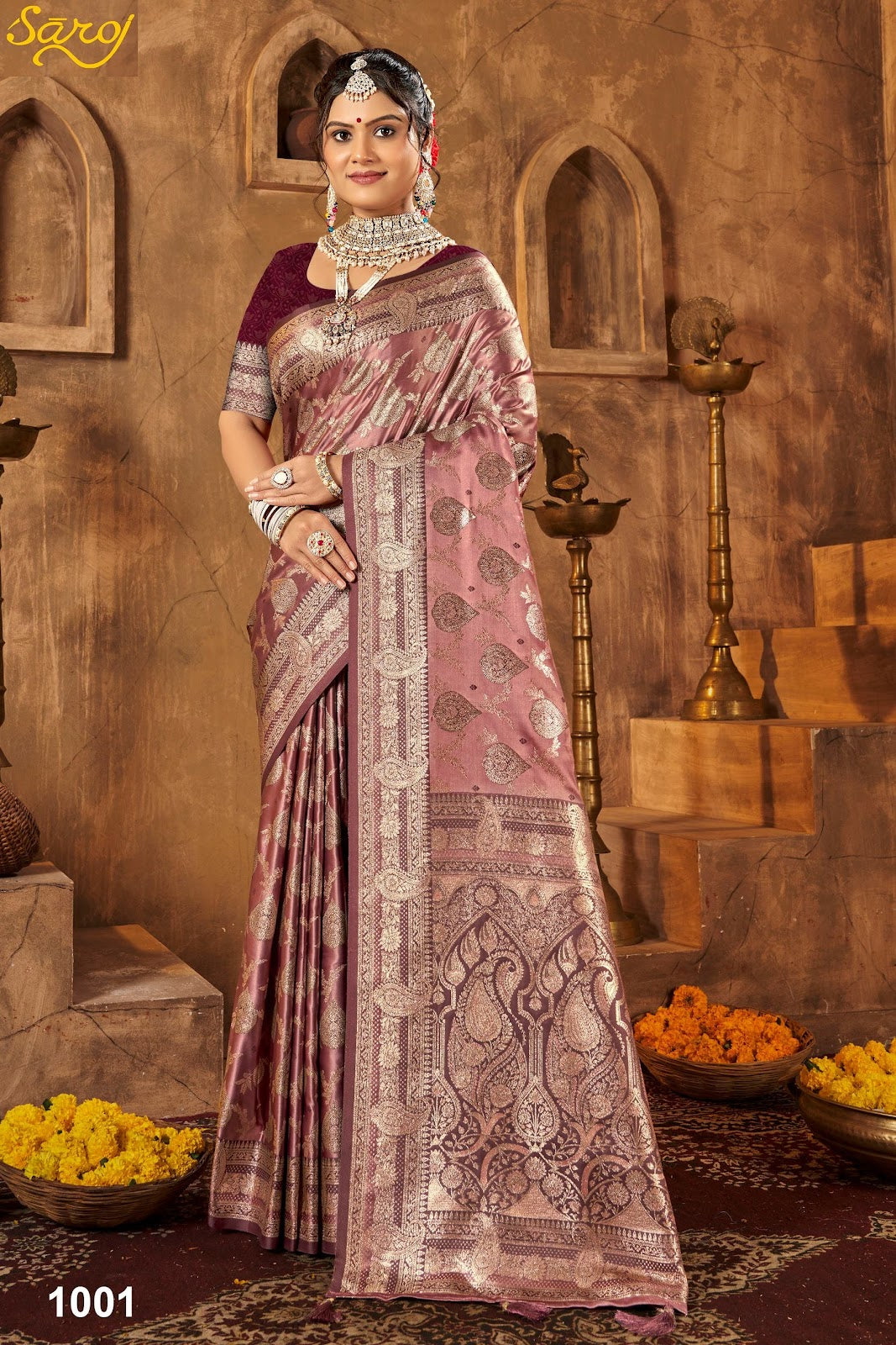Devanshi Satin Vol 3 Saroj Sarees Exporter Gujarat