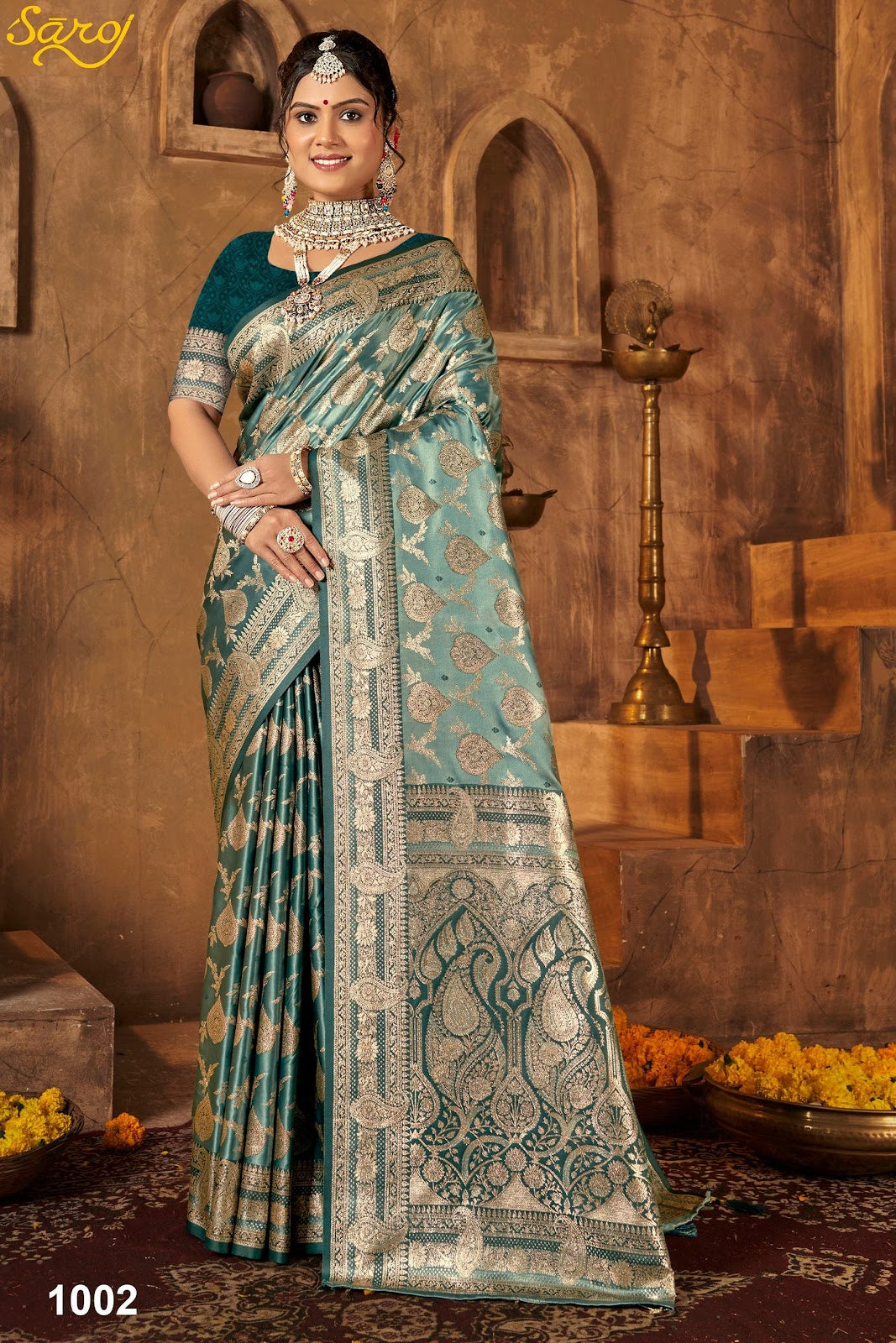 Devanshi Satin Vol 3 Saroj Sarees Exporter Gujarat
