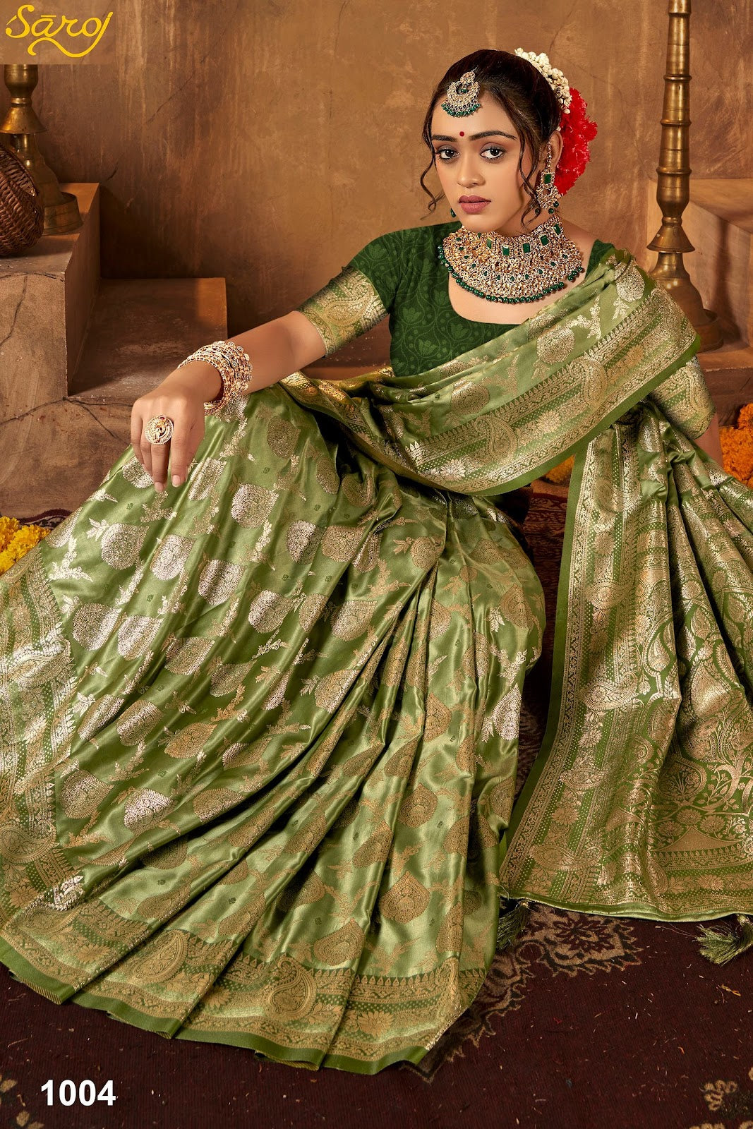 Devanshi Satin Vol 3 Saroj Sarees Exporter Gujarat